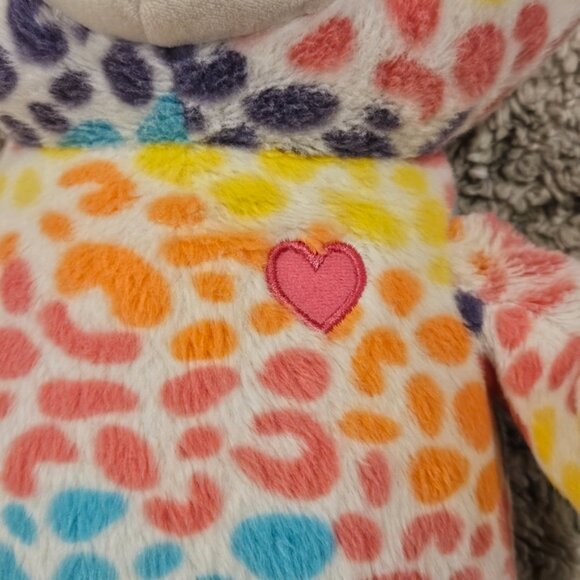 Free Shipping Build A Bear 17" Rainbow Leopard Print Plush Bear - Picture 8 of 8